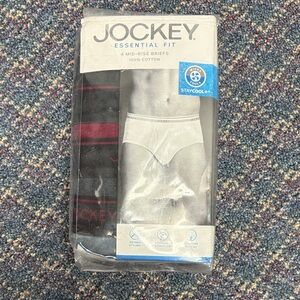 New Jockey essential fit 4 mid-rise 100% cotton briefs men’s size XL